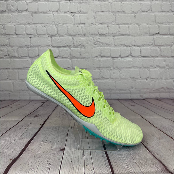 Nike Zoom Mamba 5 Barely Volt Hyper Track Spike Shoes Mens Sz 11.5 (AJ1697-700) - Picture 1 of 11